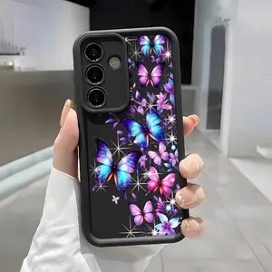 Beautiful Butterfly Soft&Flexible TPU Silicone Phone Case For Galaxy S26 Ultra S25 Edge S24 FE S23 S22 S21 Plus A13 A14 A15 A16 A17 A33 A34 A35 A36 A52 A53 A54 NOTE20 Durable|Shockproof|Full Camera Protection|Anti-Fingerprint