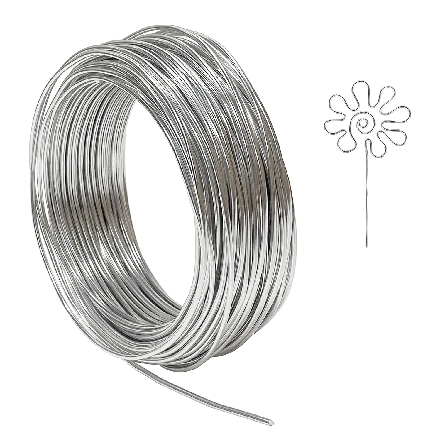 12 Gauge Aluminum Wire, 100  2mm Bendable Metal Craft Wire for Sculpting, Armature,  Making, Floral Making, Doll Making, Modelling, Crafting, Bonsai