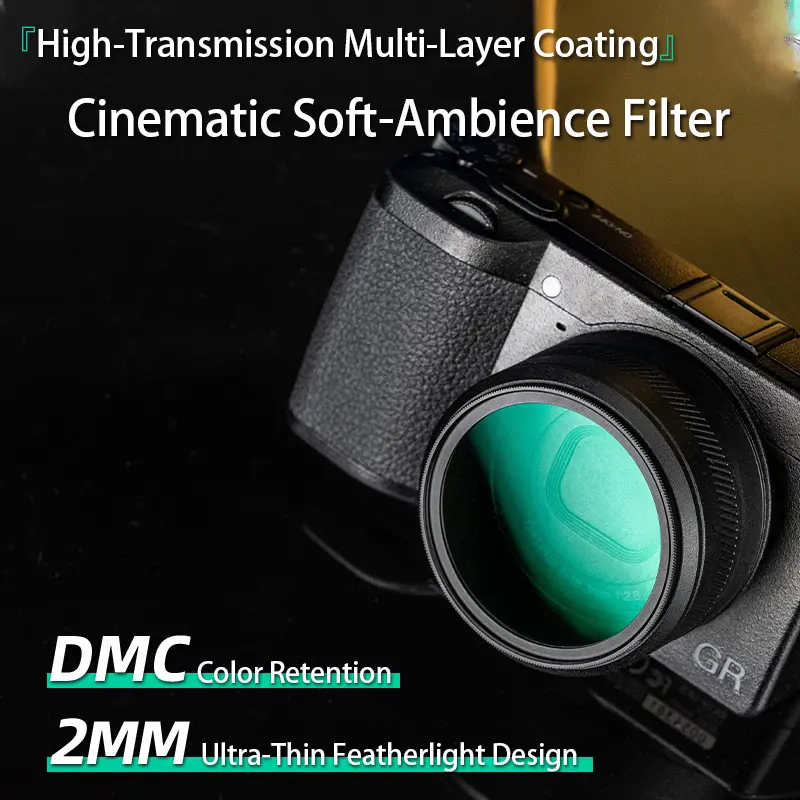 Photography Filter Set, Black Mist 1/2 1/4 1/8, Portrait Landscape, 49mm Soft Focus Effect
