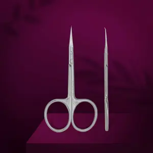 Professional cuticle scissors with hook Staleks Pro Exclusive 23 Type 2 (Magnolia)