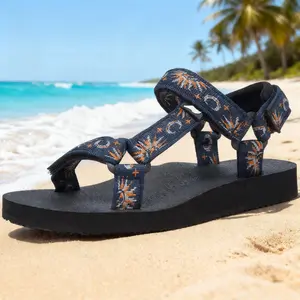 #SummerVibes Womens Sport Sandals Hiking with Arch Support Webbing Outdoor Beach Water Sandals for Travel Walking Trekking Camping Super Soft Insole Non Slip Outsole