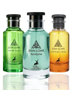 Lattafa Unisex 3-Piece Fragrance Bundle - Jean Lowe Verde Aura, Fantasme, Summer Vibes - Fruity Citrus Musk, Modern Versatile Adult Gift Fragrance