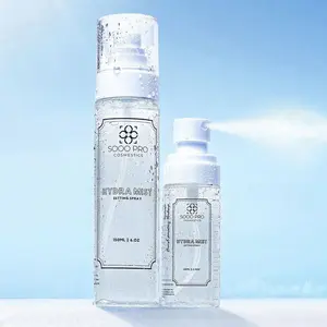 Hydra Mist Setting Spray | Hydrating Makeup Setting Spray with Hyaluronic Acid, Rose Water & Aloe Vera | Long-Lasting, Refreshing & Dewy Finish (150ml / 60ml)