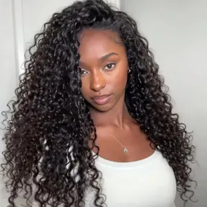 ISEE HAIR 250% Water Wave Wear Go Half Wig Invisible Hairline 150% & 180% & 250% Glueless Human Hair Wigs Seamless Flip Over Wig Beginner Friendly Vacation Hair #Summervibes#ISEECrochetNewArrivals