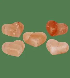 Himalayan Salt Lamp Massage Stones - Hearts