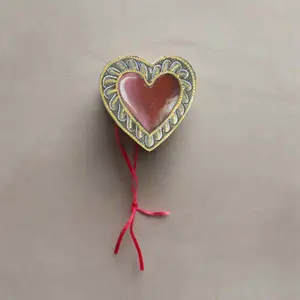 Red Painted Heart Ornament