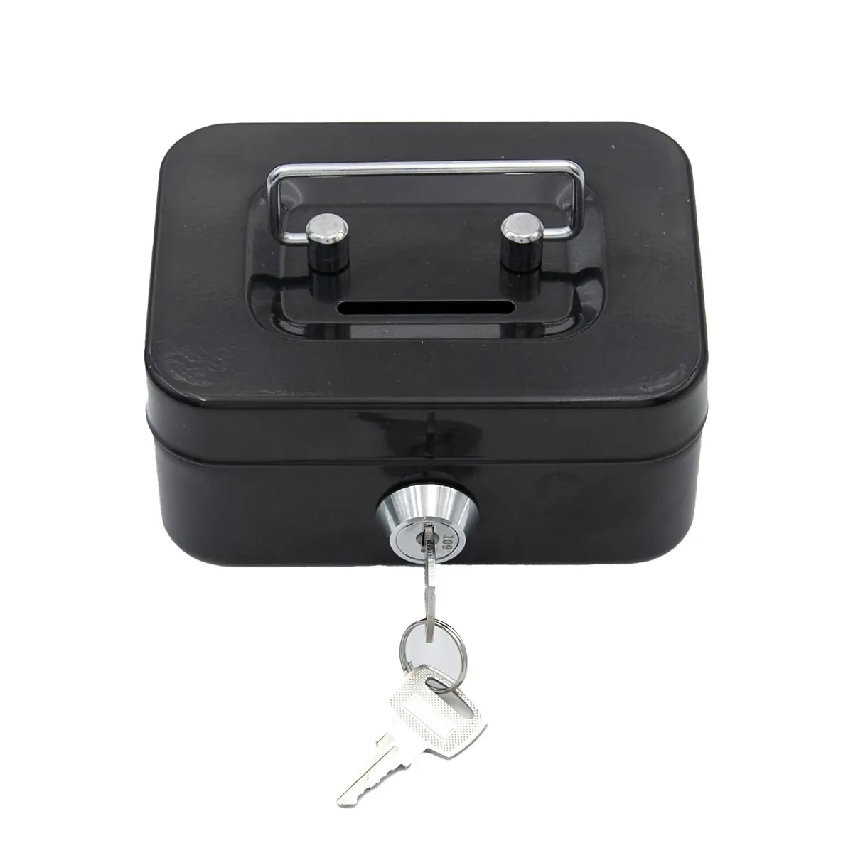 Portable Mini Security Safe Box with Cash Drawer & Coin Storage, 4.53"x3.35"x2.28" Office Safe, Ideal for Office Stationery Storage, Coin Storage Safes
