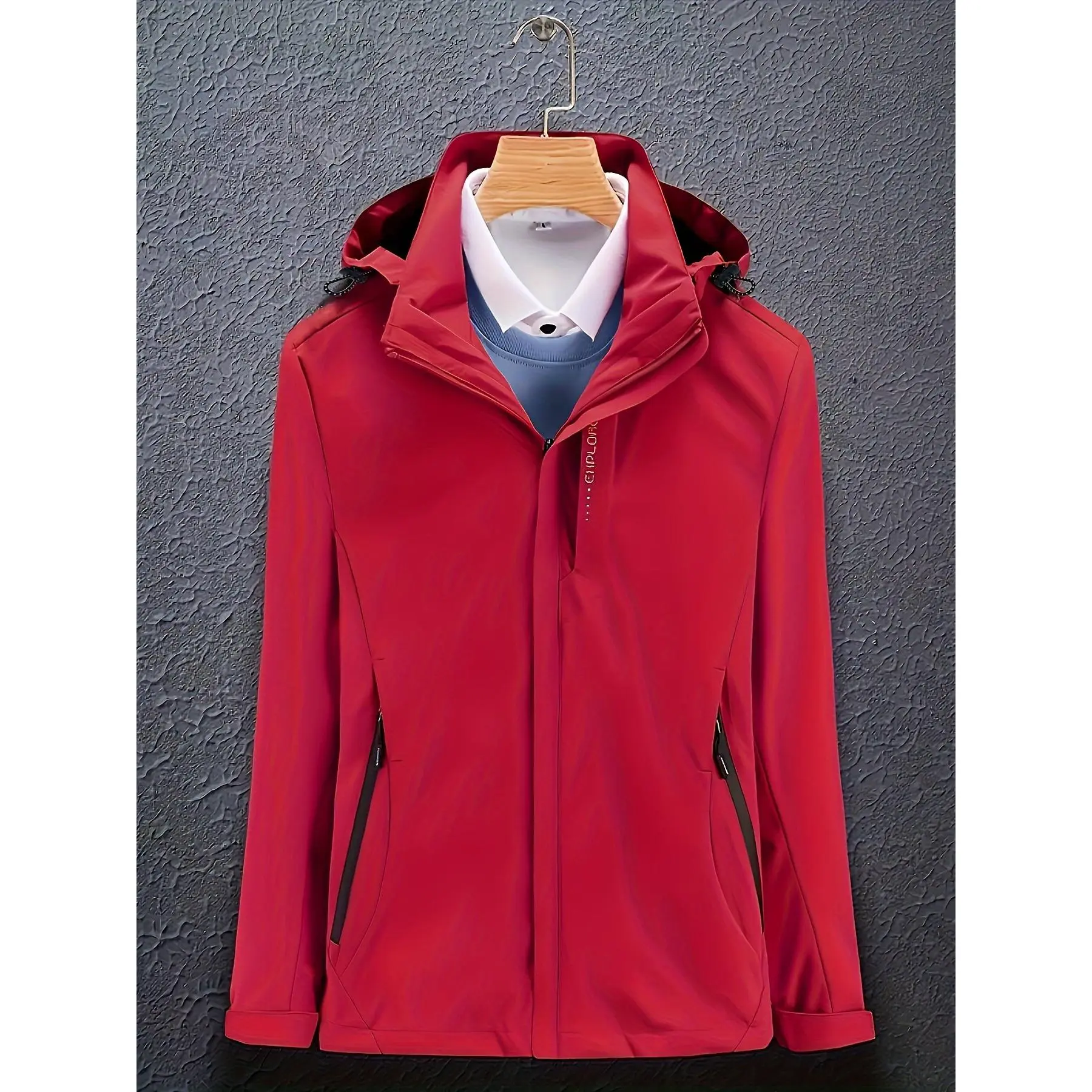 3-in-1 Outdoor Sports Jacket, Soft-Shell Windproof &   Jackets With Full Zipper Ski Montaineering Jacket, Women's Activewear