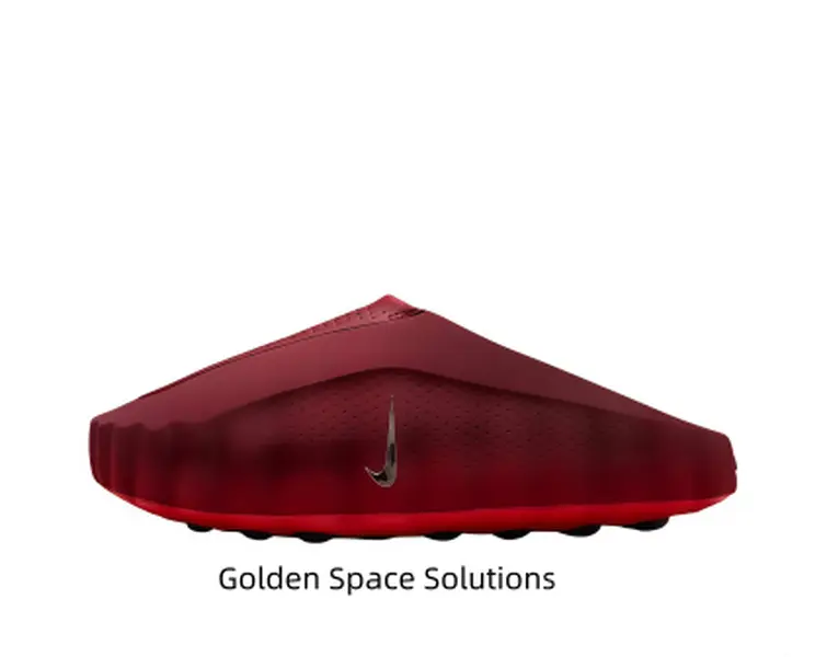 Burgundy Breathable Foam Cushioned Non-Slip Athletic Recovery Slide