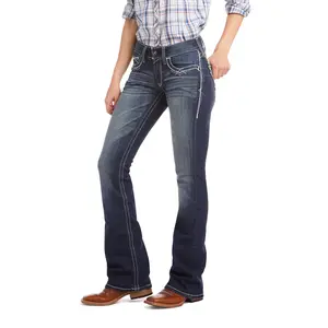 Women's R.E.A.L. Mid Rise Stretch Entwined Boot Cut Jeans