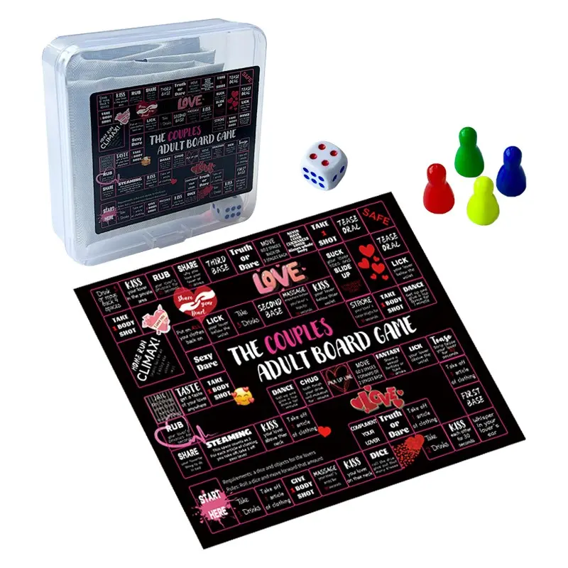 Couples Adult Board Game, Creative Party Chess Set, Portable Travel Tabletop Game, Ideal for Family and Outdoor Games