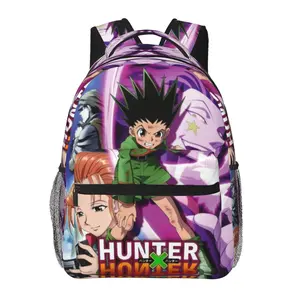Fashion Hunter x Hunter backpack with large capacity — Hunter x Hunter daily commuter bag for outdoor hiking and business; cartoon casual Hunter x Hunter merchandise laptop daypack and school bag for women, men, and gift giving