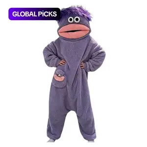 Cute Monster Wearable Blanket Hoodie For Women Men, Soft Sugar Fleece Pullover, Warm Cozy Hooded Blanket, Ideal for Home, Party, Birthday Gift #GLOBAL PICKS