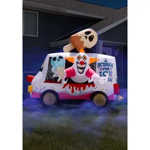 Sweet Shrieks Killer Clown Truck Inflatable Decoration