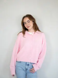 Baby Pink Piper Cardigan