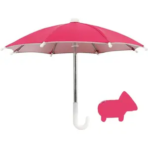 Phone Umbrella. Cell Phone Umbrella for Sun Shade Mobile Phone Holder with Umbrella and Universal Adjustable Cute suction Cup For Outdoor. Beach