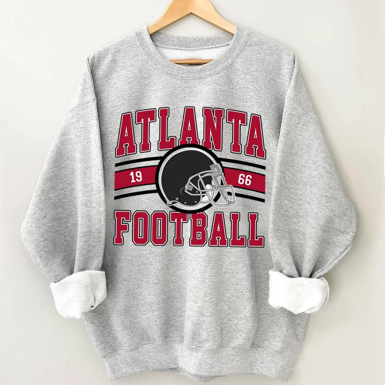Vintage Atlanta Football Sweatshirt, Retro Falcon Crewneck, Oversized Football Sweatshirt, Unisex Gifts For Football Fan
