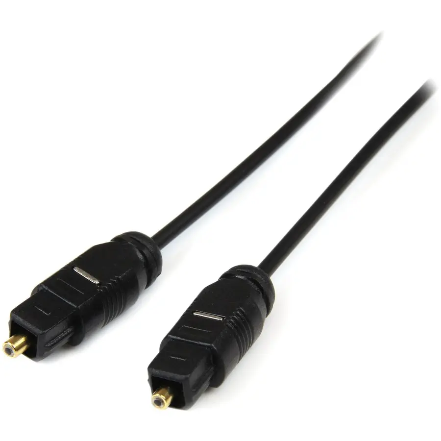 StarTech 15 ft Thin Toslink Digital Optical SPDIF Audio Cable