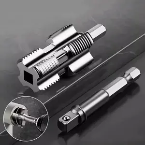 Water Pipe Threading Tool Pipe Thread Cutting Tool 1/2'' 3/4'' PVC Pipe Thread Cutting Tool, Upgrade Pipe Thread Cutting Tool for Plumbing DIY Repairs