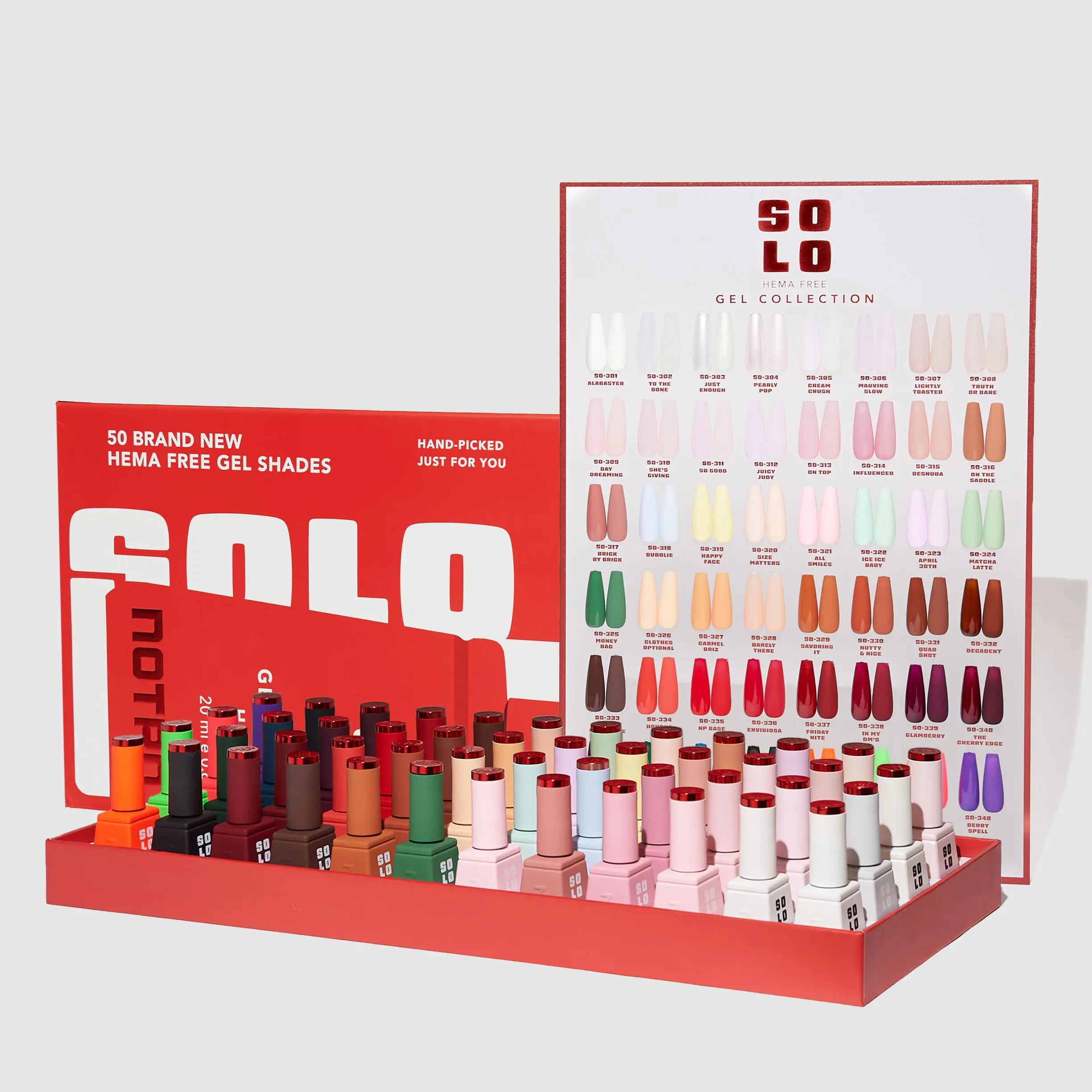 NOTPOLISH Complete Solo Gel Polish Collection 48 Piece Set HEMA Free 48 Brand New Shades 20 ML Bottles Intensely Pigmented Chip Resistant Long Wear