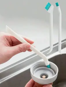 1pc Household Crevice Cleaning Brush, small detail brush ideal for narrow gaps and corners. Multi-purpose cleaning tool for window slots, tracks, humidifiers, cars, bottles, keyboards, kitchen, bathroom and daily household cleaning.