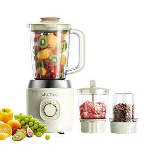 3-in-1 Smoothie Blender & Meat Grinder, 5-Speed Food Chopper with Pulse, Kitchen Processor for Baby Food, Fresh Juice, Sauce & Meal Prep Fruit Vegetable Juicer Powerful Juicer Machine