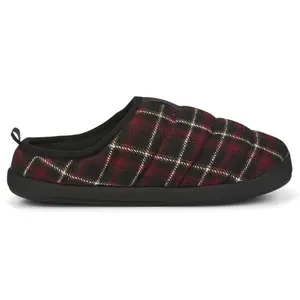 PUMA Mens Flannel Scuff Casual Slippers Casual - Black