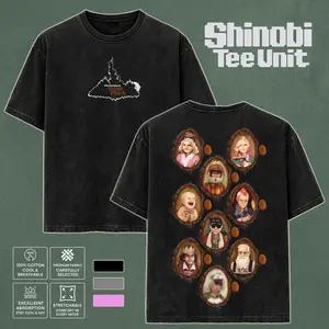 What Remains Of Edith Finch game Washed 2 sided printed Oversized Unisex Cotton game merch retro black soft game graphic tee