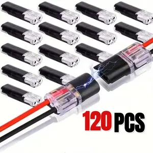 D2 Quick Connector  – Fast Secure Tool-Free Wiring for LED & Low Voltage, 2-Pin Ultra-Fast Installation, Premium Durable Materials, Secure Anti-Drop Design, 18-22 AWG Compatibility