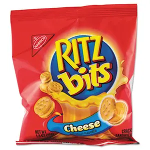 Nabisco.  Ritz Bits- Cheese- 1.5 oz Packs- 60 Packs-Carton