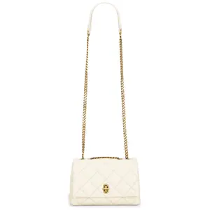 Marc Jacobs The Slim Dual Chain Shoulder in Cloud White