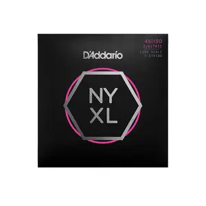 D'Addario NYXL45130 Bass Guitar Strings 5-string Regular Light 45-130 Long Scale