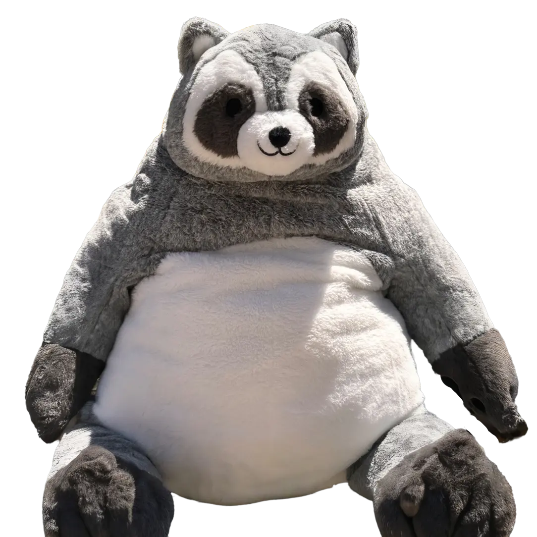 Skrapskog by Skoggy, Plush Raccoon Stuffed Animal Toy - Cuddly Pillow for Kids and Adults