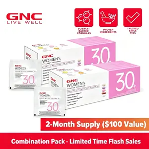 GNC Women's 30+ Vitapak, Multivitamin for Daily Vitamin Needs, Stress & Bone Support, Skin Protection, 5-in-1 Formula, 30 Count, Liver Health, Supplements - Dietary