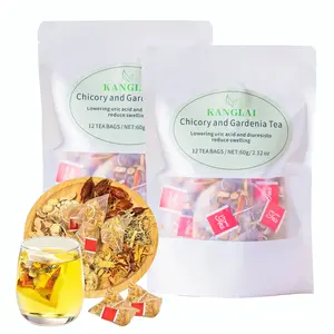 Nature Chicory And Gardenia Tea For Diabetics - Supports Digestion, Weight & sleep, Kidney and Liver  Herbal  ea, Natural Sugar-Free Blend, Vegan & Caffeine-Free,60gr ( 12 bag  x 5gr) Mix