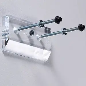 Skateboard Storage Holder Wall Mount Acrylic Clear Display Rack for Skateboard Lovers with Floating Effect & Enhanced Stability 7.6x4.3cm