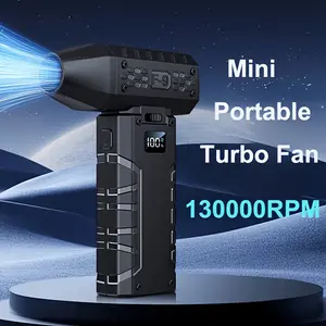The Ultimate 5-in-1 Turbo Fan: Blower + Dryer + Vacuum + Air Pump + Cooler. Boasting a massive 200g airflow, ultra-long battery life, and an intelligent display with adjustable speed settings.