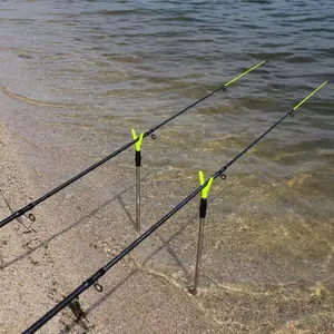 Telescopic Fishing Rod Holder, Adjustable Telescopic Aluminum Alloy Bankstick Holder, Outdoor Fishing Accessory, Fishing Rods Holder, Fishing Pole Holders