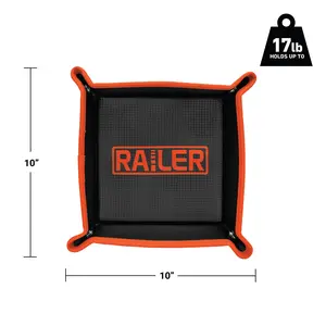 Railer Magnetic Tool & Parts Tray. Durable Non-Slip Magnetic Tray Holds Up to 17lb | Efficient Tool Organizer for Workshop & Garage Magnetic Parts