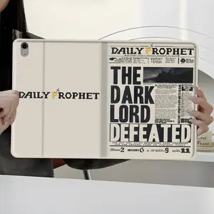 Fantasy Daily Prophet Newspaper Design  iPad Tablet Case, Protective Cover iPad Book-Style Case for iPad Pro 2022 2021 2020 2019, Full Protection and Pen Slot for Office and School Use, Tablet Accessories, Perfect Gift for Family and Friends