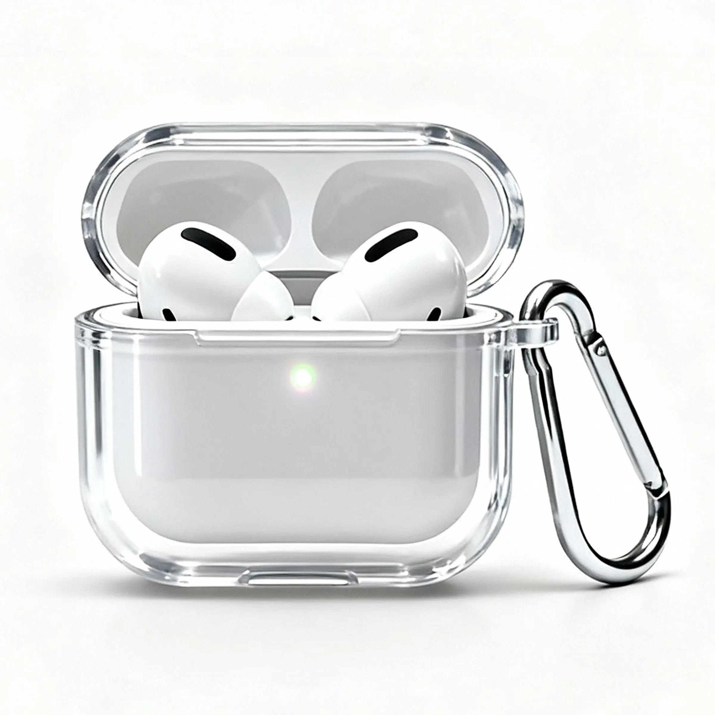 For AirPods Pro 2 Case Cover, Shock-Proof TPU Full Protective Case Compatible With AirPods 2, AirPods 3, AirPods 4 And AirPods Pro, High Transparency Clear Minimalist Earbuds Case With Keychain, Anti-Scratch Drop Protection, Ideal Gift, Shockproof