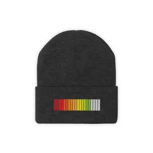 The Life Bar Gamer Knitted Black Beanie Hat