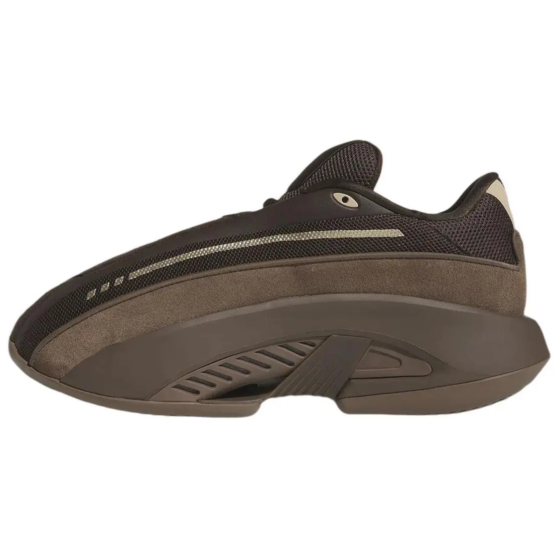 Adidas MAD IIINFINITY Mocha Retro Basketball Shoes: Low-Top, Slip-Resistant, Unisex, Dark Brown Trending Shoes, House White Official Shoes to Get / Maison Mihara