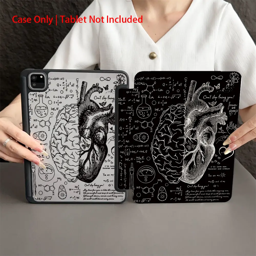 1 Piece Protective Folio Tablet Case with Pen Holder compatible with iPad 10.9/Pro11/10th/iPad7/8/iPad Air 4/5/iPad Pro/iPad Air 13(M3 2025)/iPad Air 11(M3 2025)/iPad Air 11(M3 2025)/iPad 11(A16 2025), Auto Sleep/Wake Function/Stylish Tablet Accessories