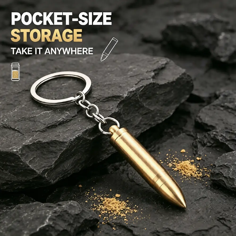 Unisex Pocket-Size Storage Keychain - Functional, Compact, Portable - Ideal for Outdoor Hiking, On-The-Go Storage - Secure Your Essentials