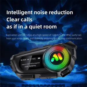 R1 Helmet Bluetooth Headset with Smart Noise Cancellation, Clear Calls Like Indoors, Auto Answer + One Touch Noise Reduction, Providing Safer Riding Calls High Quality Headphones Electronic