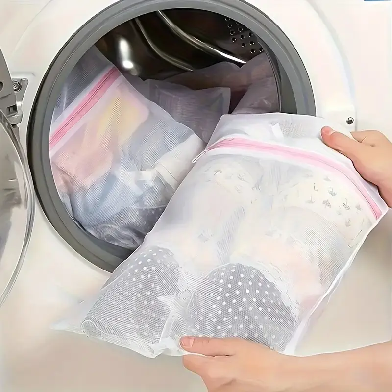 2pcs Underwear Washing Bags Laundry Net, Foldable Bra Protector Mesh Bag, Durable Clothes Wash Pouches for Delicate Items, Organizing Laundry Organizer, Laundry Accessories