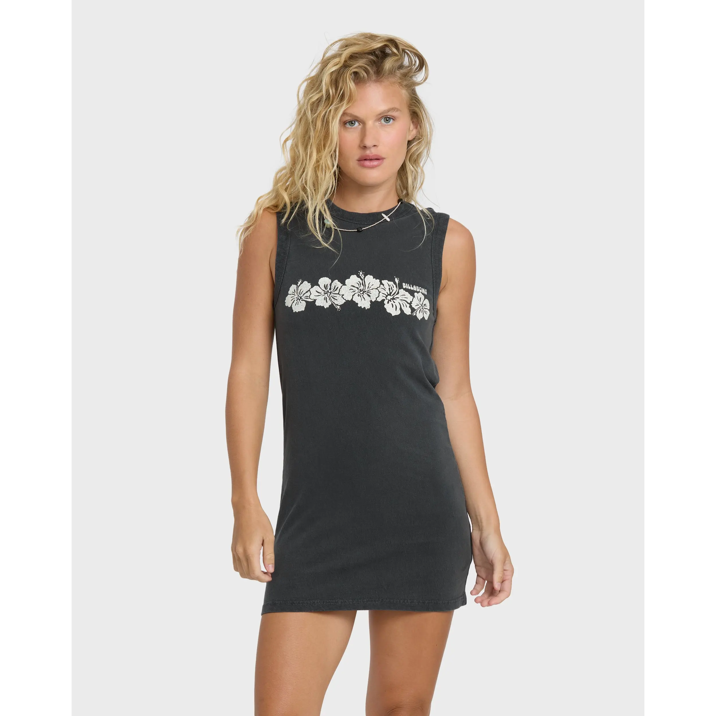 Paradise Knit Mini Dress - Black Sands
