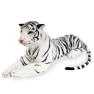 Real Planet™ White Tiger Realistic Plush Stuffed Animal