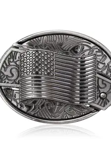 Western Cowboy Novelty Belt Buckle Unisex Multi-Functional Smooth Clasp Ring, Durable & Stylish Accessory for Men Women